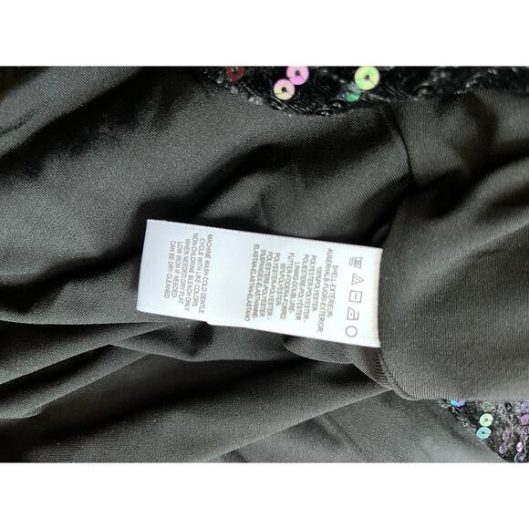 Women's Black Sequined Cosmopolitan Dress M - Picture 6 of 6